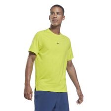 Reebok UBF MoveSoft Short Sleeve Shirt, Acid Yellow 